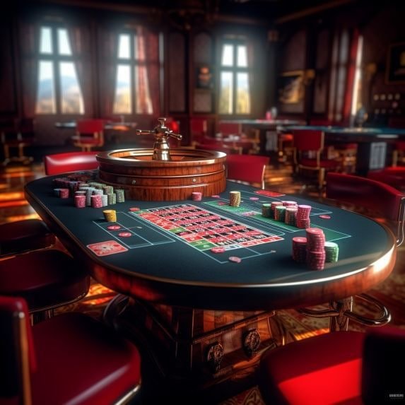 Cricket football and casino-style entertainment areas arranged for 7555tt